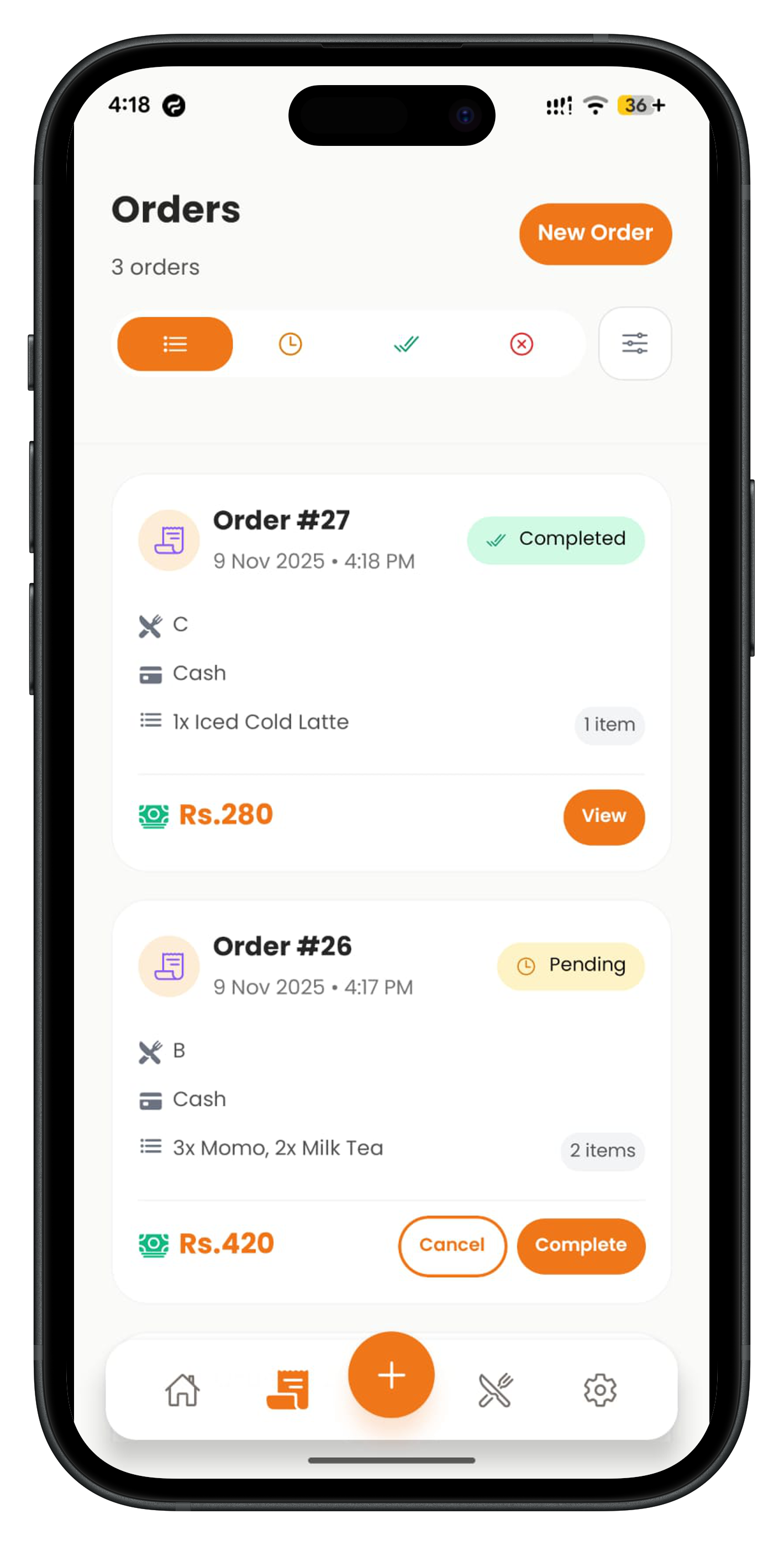 Order Management - Complete order tracking